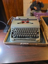 Vintage Nice 1963 Olympia SM7 Portable Typewriter W/ Case (Works) thumbnail