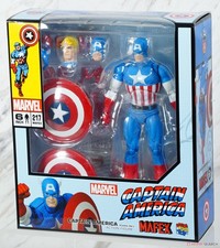 Medicom Toy MAFEX No.217 Captain America Comic Ver. Action Figure Marvel