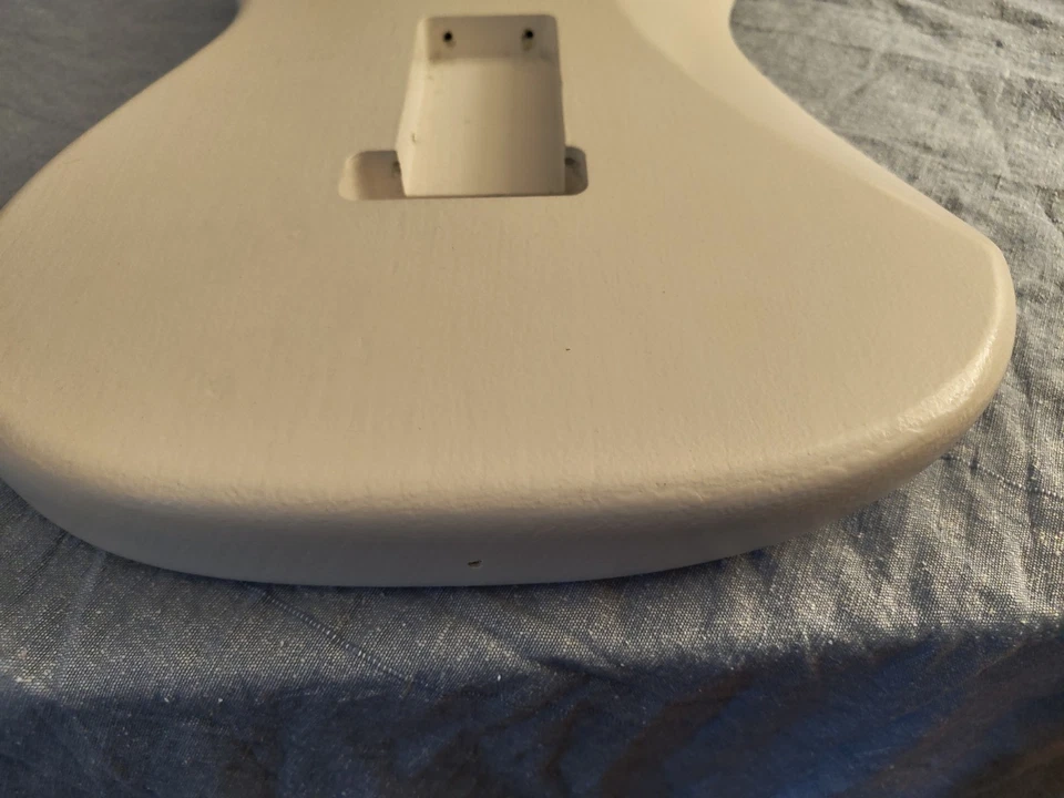 Warmoth Strat® Replacement Body 2025 - White Open Grain 4.0 Lbs - Image 3 of 4