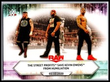 2021 Topps WWE #20 The Street Profits Save Kevin Owens from Humiliation