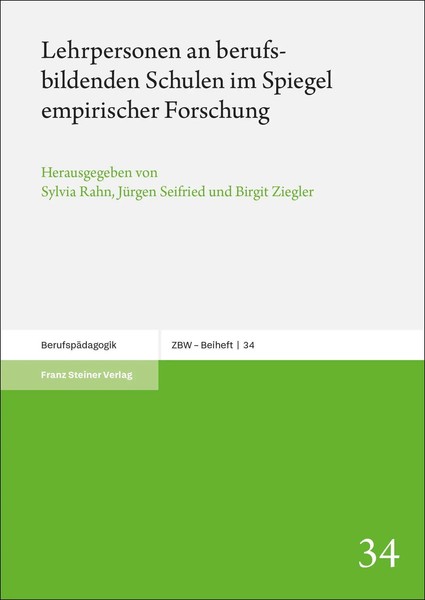 Lehrpersonen An Berufsbildenden Schulen Im Spiegel Empirischer Forschung | Buch-image