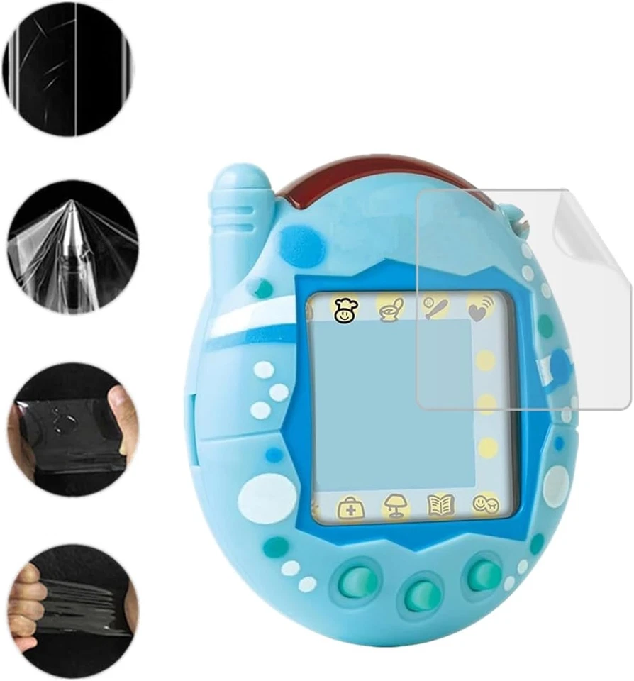 Протектор экрана совместимый для подключения тамагочи (6 упаковок) прозрачный TPU HD  - Изображение 2 из 4