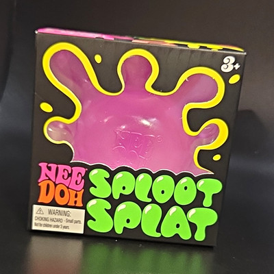 Nee Doh Sploot Splat Tactile Squeeze Toy, Purple, Age 3+ 26035YP
