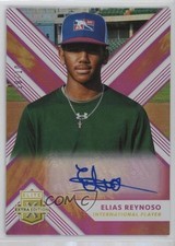 2018 Panini Elite Extra Edition Tie-Dye Auto 8/10 Elias Reynoso #194 Auto s3g