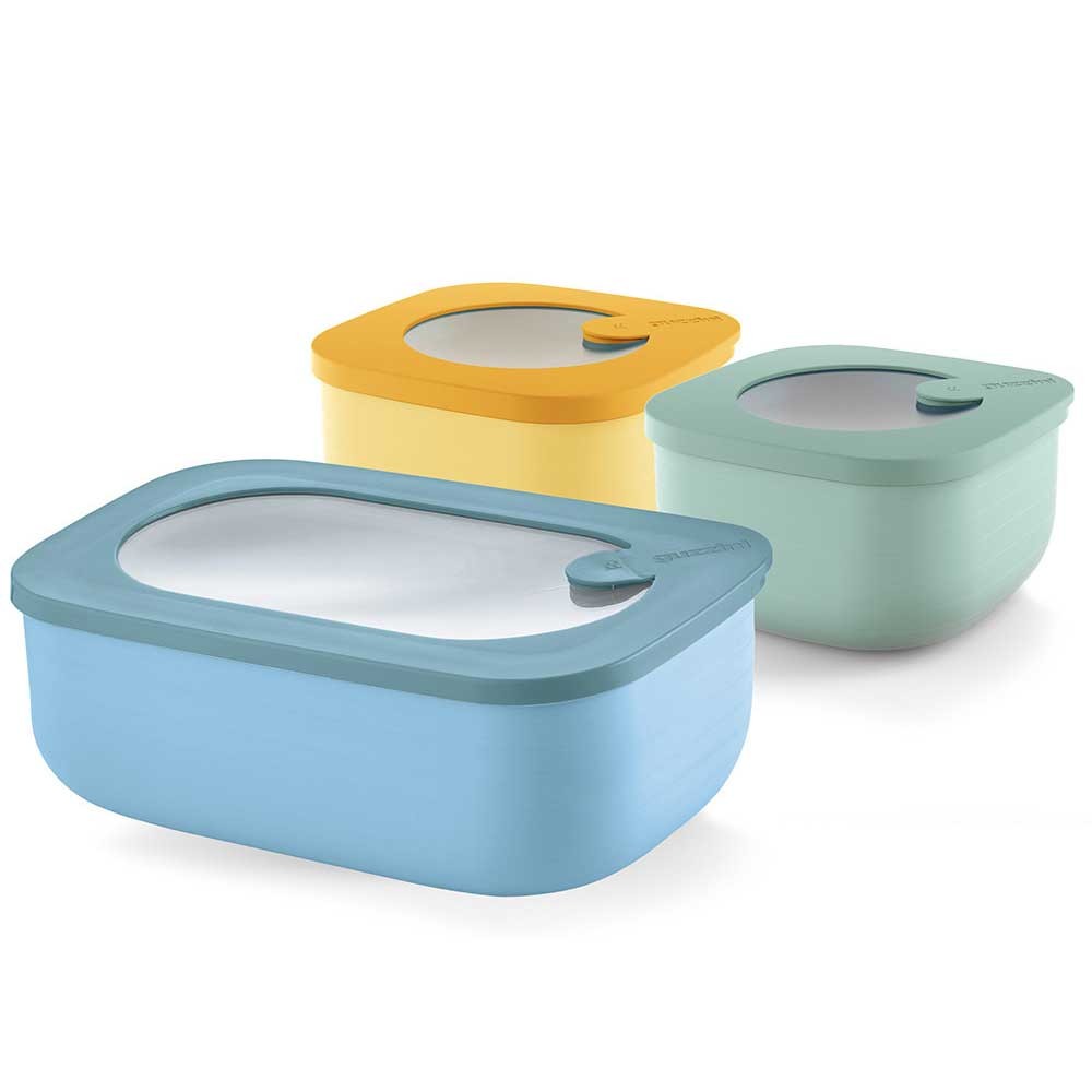 Set 3 Contenitori Guzzini Store&Plus Chef Line - Organizzazione Frigo
