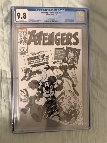 Amazing Spider Man 17  CGC 9.8  Pastrovicchio Sketch Variant 1:100 Ratio