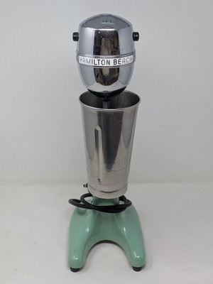Vintage 1940's Hamilton Beach No.33 Milkshake Mixer Green Porcelain NICE/WORKS