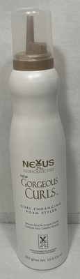 Nexxus Gorgeous Curls Curl Enhancing Foam Styler Mousse 10 oz Discontinued RARE
