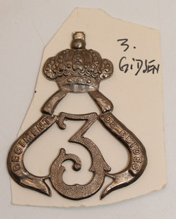 TT986: Belgien 3. Regiment des Guides Kavallerie Mützenabzeichen