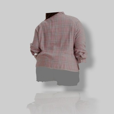Levi's Women's Pink Harrison Raglan Button-Up Shirt Top Plus Size 2X
