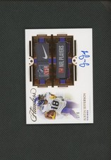 2021 Flawless Bronze Justin Jefferson Dual Patch AUTO NFL SHIELD TAG NIKE /6