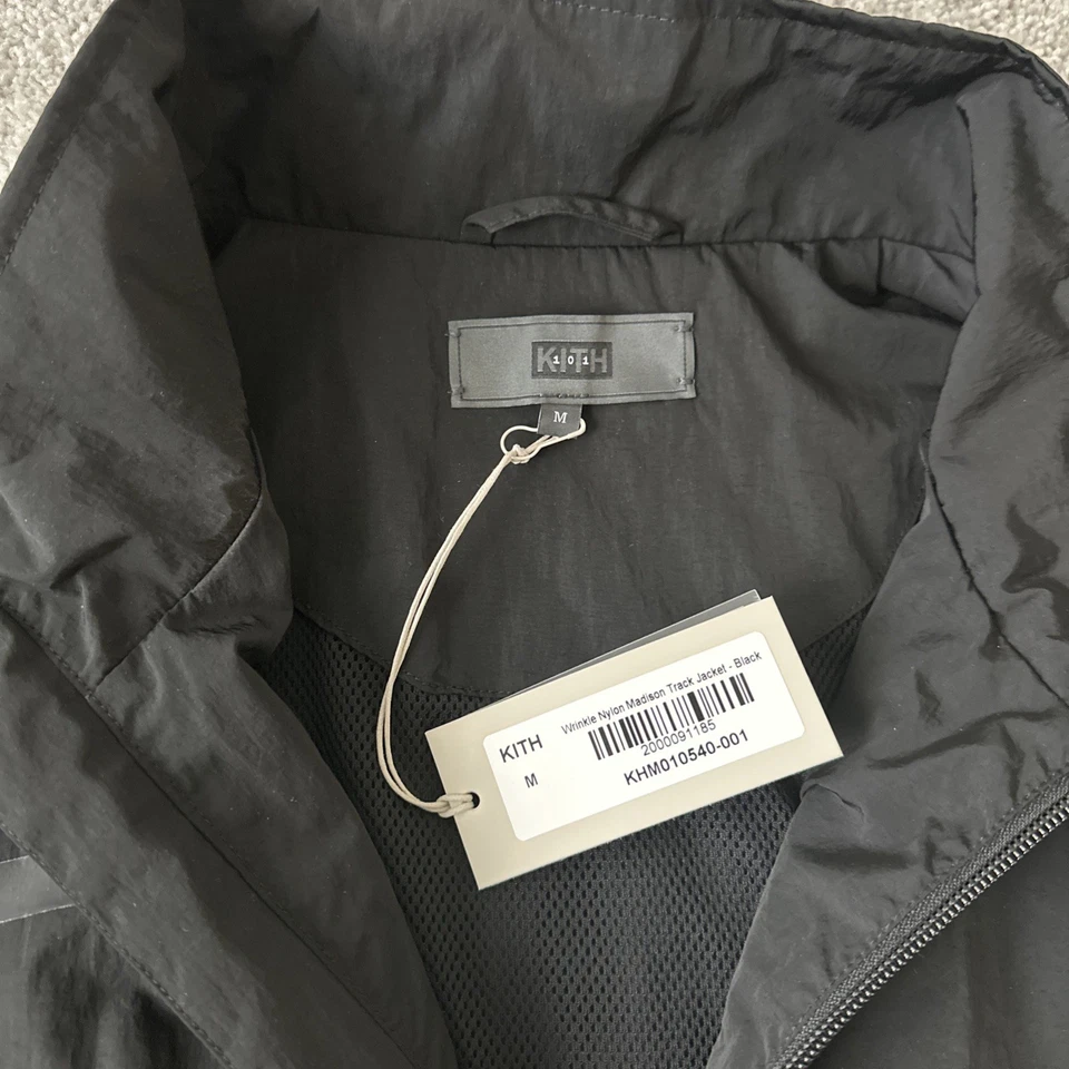 Chaqueta deportiva KITH/101 Wrinkle Nylon Madison negra talla: M Foto 4 de 4