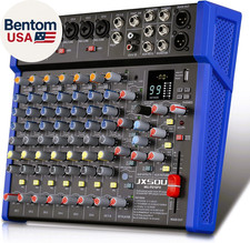 Scheda Mixer Interfaccia Audio 12 Canali, Bluetooth Studio Mixing Console XLR Micr