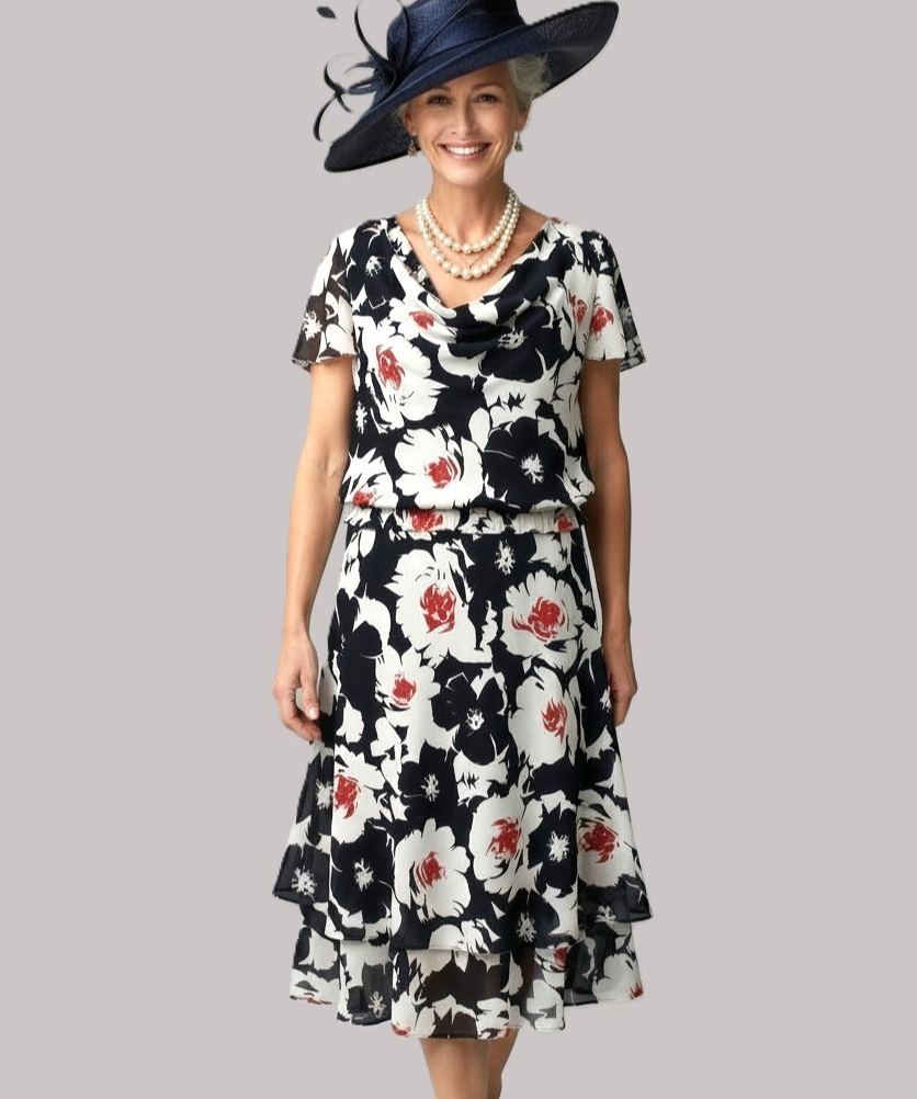 Jacques Vert Blossom Top & Skirt BNWT Large UK 12  RRP £75/£89    (JW2) NO HAT