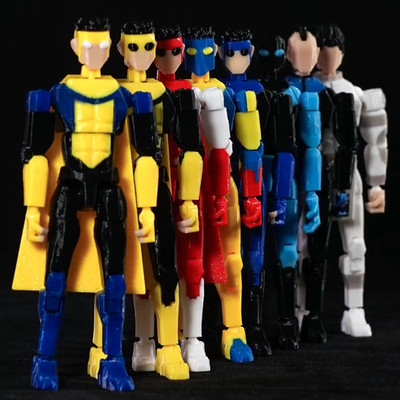 3D Printed Invincible Toys Action Figures Anime Model Lucky Dummy 13 Superheroes