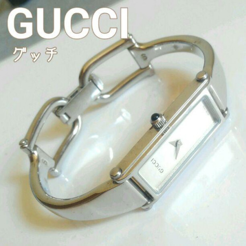 Gucci Watch Bangle Type silver white dial used quartz | eBay display picture 2
