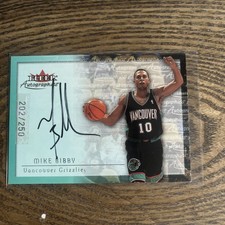 2000-01 Fleer Tradition - Autographics Mike Bibby  #202/250 Grizzlies