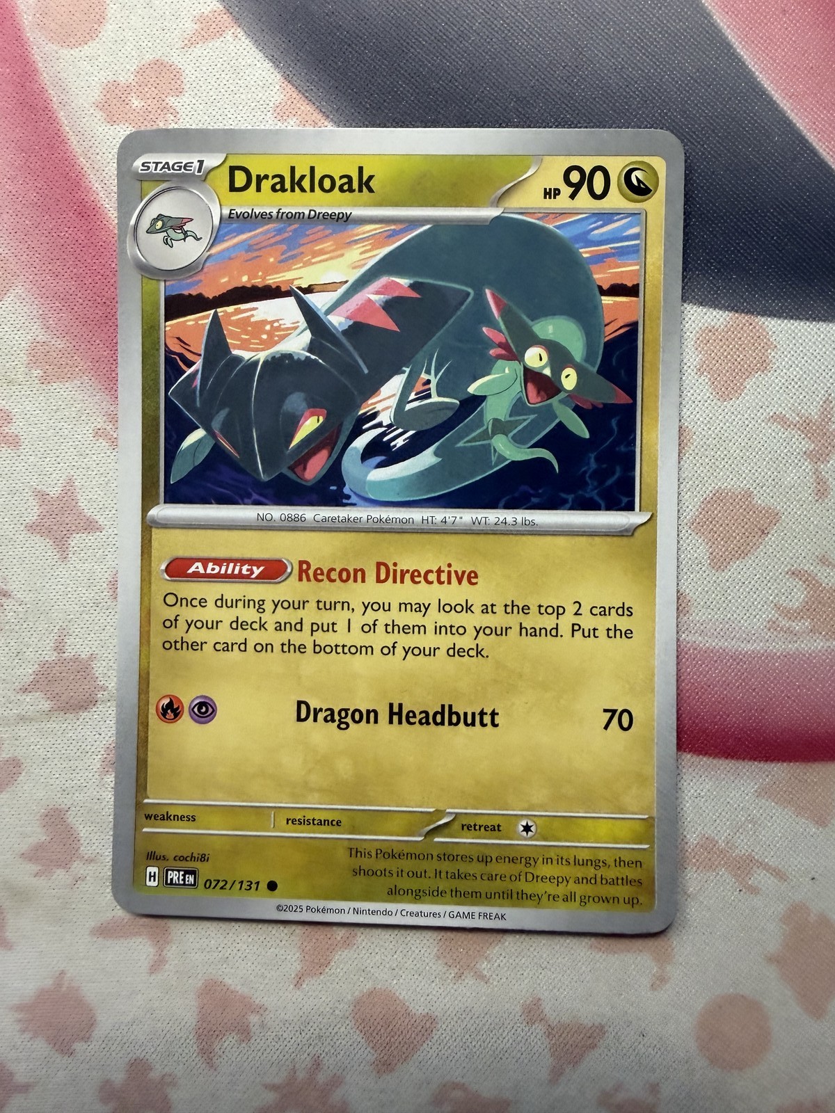 Drakloak Common SV: Prismatic Evolutions 072/131 NM