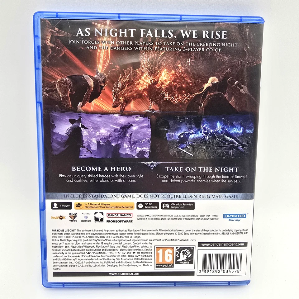 Elden Ring Nightreign PS5 PlayStation 5 Video Game - Near Mint – UK, photo 2 of 5