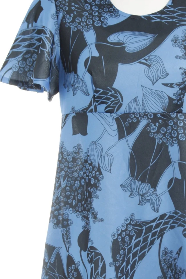 BLOCH Vestido línea A Mujeres Vestido Talla EU 38 azul neón-negro look casual - Imagen 3 de 4