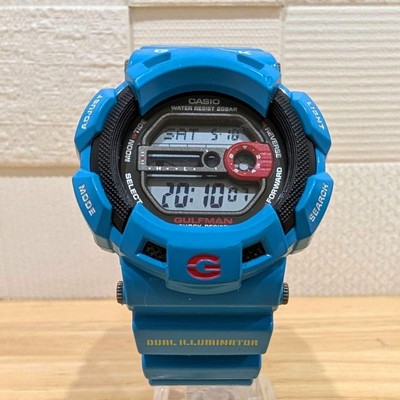 【レア】G-SHOCK G-9100BL-2DR GULFMAN ブルー Casio G-Shock G-9100BL-2DR Gulfman Rare Model Men's Resin