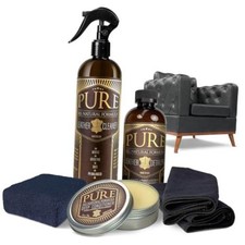 Pure Natural Leather Cleaner and Conditioner - Leather Care Kit for Signature