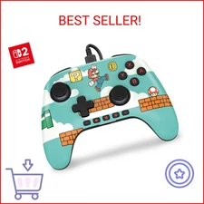 PowerA Advantage Wired Controller for Nintendo Switch 2 - Mario Time, Officially
