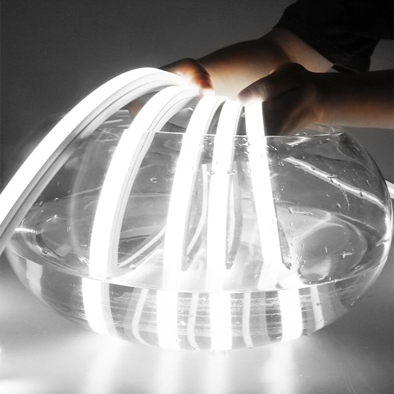 24V 6000K Silicone LED Neon Rope Light Strip Waterproof Home Sign DIY Lighting - Image 4 of 4