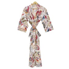 Floral Print Indian Printed Cotton Kimono Nightwear Robe Women Dress Gown Maxi