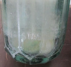 RARE Romania Seltzer Bottle Green Faceted Glass APA GAZOASA STAS 3377-52 VTG — photo 7