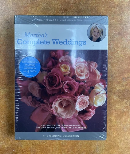 BRAND NEW MARTHA'S COMPLETE WEDDINGS (DVD 4-DISC SET) STEWART LIVING - SEALED