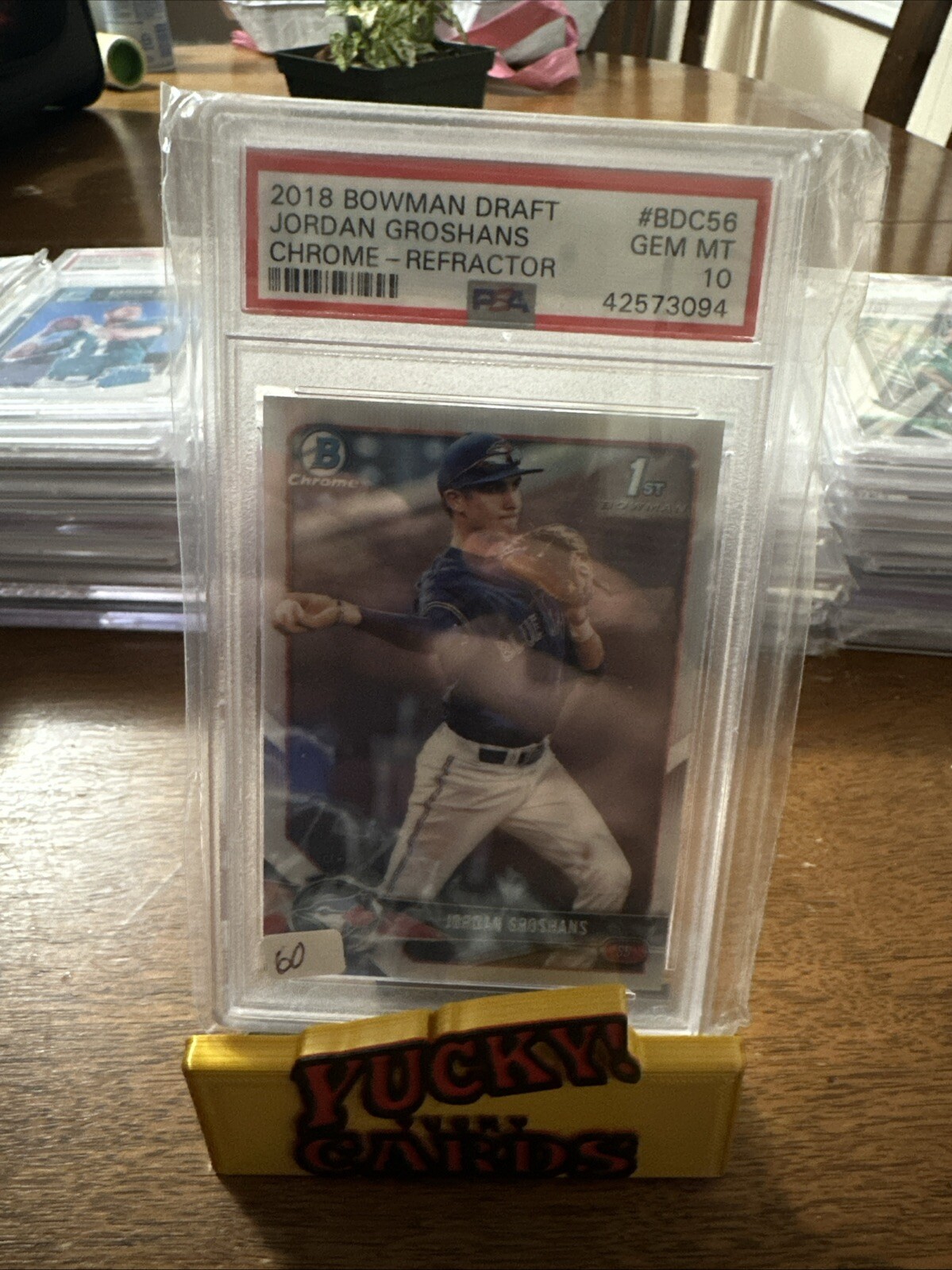 2018 Bowman Draft Jordan Groshans Chrome - Refractor PSA 10