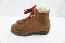 Vintage Vasque Women 6.5-7 Split Cowhide Hiking Mountaineering Boots ITALY Vibr