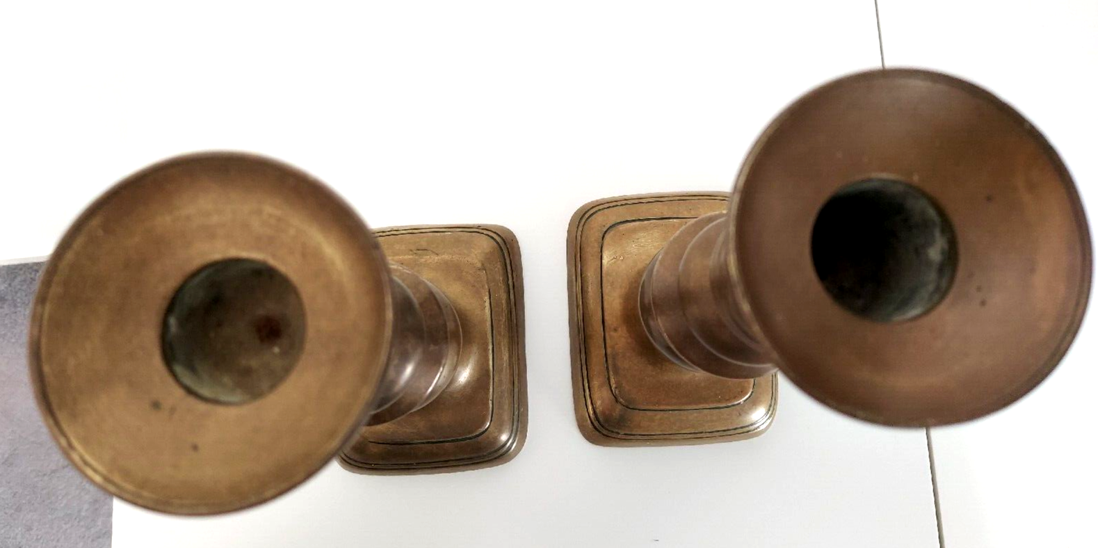 Pair Of Vintage Brass Candlesticks eBay