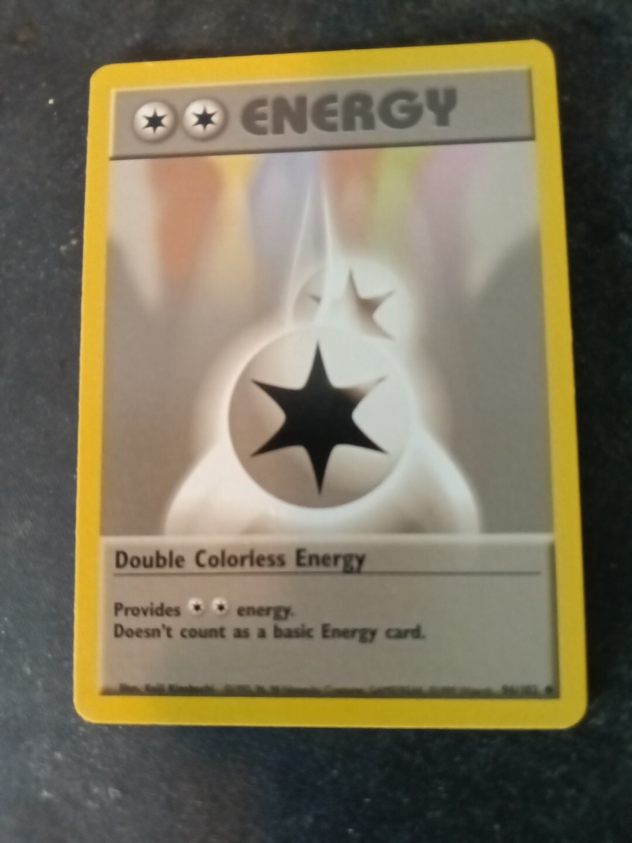 pokemon double colorless energy card value Pokémon TCG Double Colorless Energy 96/102 Regular Unlimited