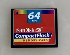 64MB SANDISK Compact Flash CF Memory Card #130