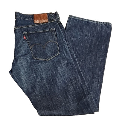 Levi’s EJ121-0001 32 Levis 553 Black Denim Jeans Men's 34X32 (Actual 33x30)White