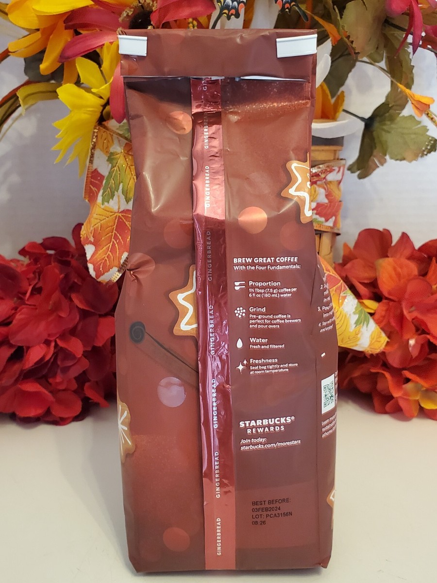 Starbucks ~ Gingerbread Ground Coffee ☕ Limited Edition Large