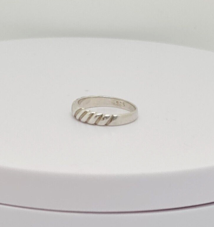 Fabulous Solid Designed Band Ring 925 Silver Size… - image 15