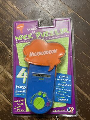 Rare 1995 Nickelodeon Nick Puzzler New In Original Package! Hand Held Game