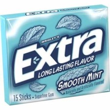 Extra Smooth Mint Sugarfree Gum, Single Pack Pack of 4 