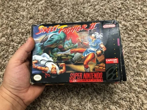 Street Fighter II (Super Nintendo SNES, 1992) COMPLETE CIB Authentic Tested!