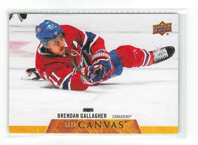 BRENDAN GALLAGHER #C166 2020-21 UPPER DECK CANADIENS