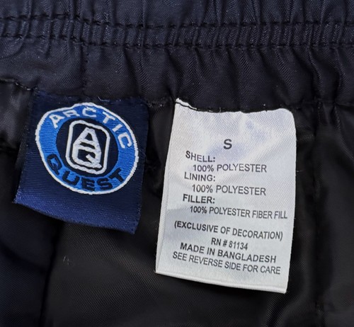 Arctic Quest Black Cargo Lined Snow Pants Adult Size SMALL - Picture 2 of 7