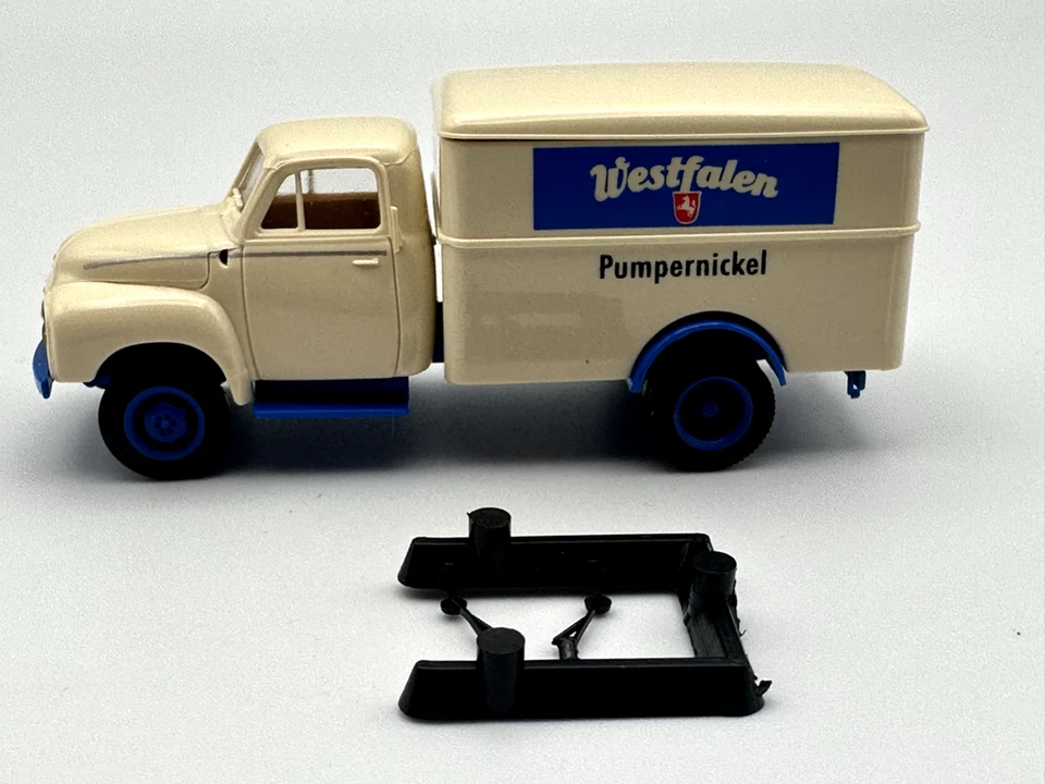 BREKINA OPEL BLITZ CAMIÓN CAJA WESTFALIA NÍQUEL BOMBA, ESCALA 1:87 HO, NUEVO EN CAJA Foto 4 de 4