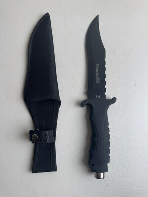 COLUMBIA KNIFE 748 U.S.A. SABER & SHEATH Survival/HUNTING Never Used