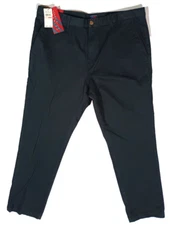 Perry Ellis America Tapered Chino Pants Mens 40 x 30 Dark Sapphire Blue
