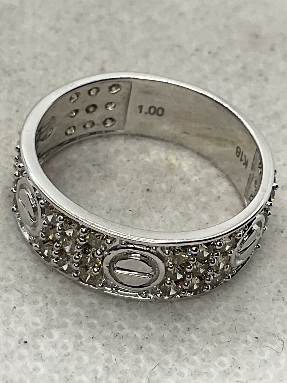 Solid 18K White Gold Diamond CUSTOMIZED Wedding S… - image 7
