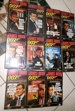 Lotto 12 VHS 007 JAMES BOND COLLECTION Fabbri 11 VIDEOCASSETTE sigillate mint