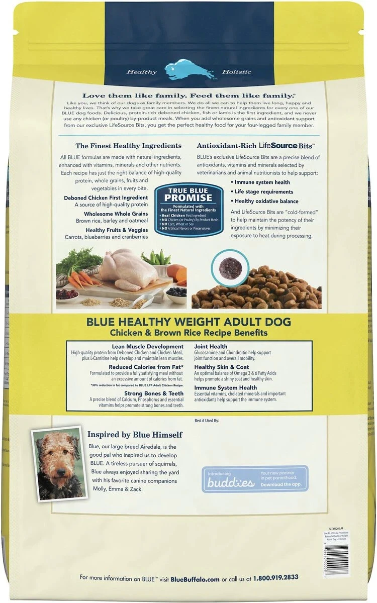 Blue buffalo healthy top weight 30 lb